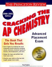 Cover of: Cracking the AP Chemistry, 2000-2001 Edition (Cracking the Ap Chemistry)