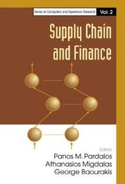 Cover of: Supply Chain and Finance (Series on Computers and Operations Research, 2) by 