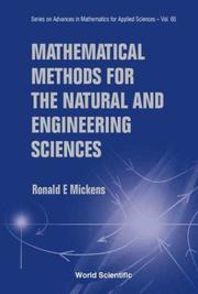 Cover of: Mathematical methods for the natural and engineering sciences