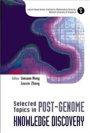 Selected topics in post-genome knowledge discovery by Louxin Zhang