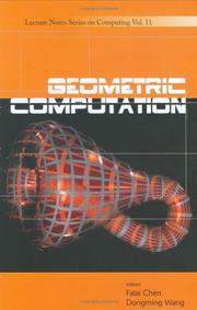 Cover of: Geometric computation