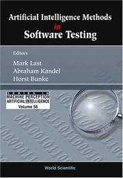 Cover of: Artificial Intelligence Methods In Software Testing (Series in Machine Perception & Artifical Intelligence ¿ Vol. 56) by 