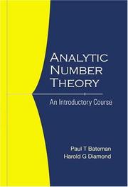 Cover of: Analytic Number Theory: An Introductory Course