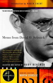 Cover of: Memo from David O. Selznick by David O. Selznick