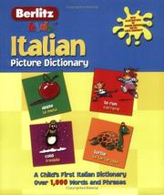 Cover of: Berlitz Kid's Italian Picture Dictionary (Berlitz Picture Dictionaries)
