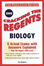 Cover of: Cracking the Regents Biology, 2000 Edition