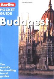 Cover of: Berlitz Pocket Guide Budapest (Berlitz Pocket Guides)