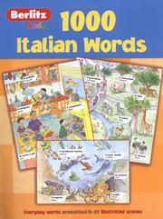 Cover of: Berlitz Italian 1000 Words (Berlitz 1000 Words) by Inc. Berlitz International