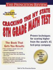 Cover of: Cracking the New York State 8th Grade Math Test