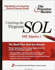 Cover of: Cracking the Virginia SOL EOC Algebra I