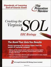 Cover of: Cracking the Virginia SOL EOC Biology (Princeton Review: Cracking the Virginia SOL)