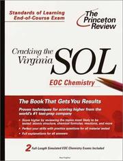Cover of: Cracking the Virginia SOL EOC Chemistry (Princeton Review: Cracking the Virginia SOL)