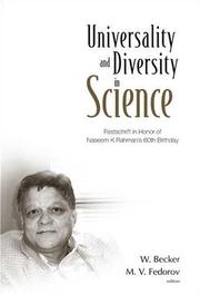 Universality and diversity in science by W. Becker, M. V. Fedorov