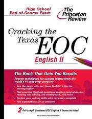 Cover of: Cracking the Texas EOC, English II