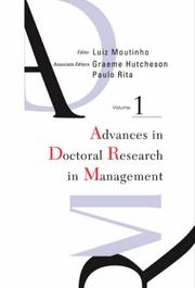 Cover of: Advances in Doctoral Research in Management