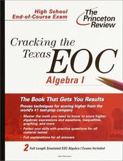 Cover of: Cracking the Texas EOC: algebra I