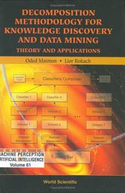 Cover of: Decomposition Methodology For Knowledge Discovery And Data Mining by Oded Z. Maimon, Lior Rokach