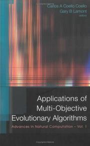 Cover of: Applications Of Multi-Objective Evolutionary Algorithms (Advances in Natural Computation)