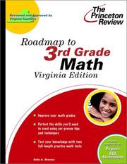 Cover of: Roadmap to 3rd Grade Math, Virginia Edition