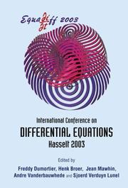 Cover of: Equadiff 2003: International Conference on Differential Equations, Hasselt, Belgium 22 - 26 July 2003 (B)