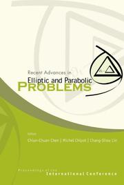 Cover of: Recent Advances In Elliptic And Parabolic Problems by Proceedings of the International Conference,(