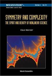 Cover of: Symmetry And Complexity by Klaus Mainzer