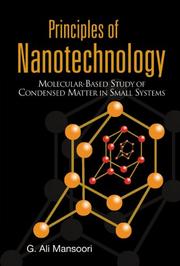 Principles of Nanotechnology by G Ali Mansoori