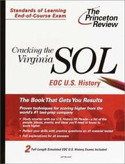 Cover of: Cracking the Virginia SOL by Jeff Mandell