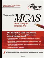 Cracking the MCAS Grade 10 English Language Arts (Princeton Review: Cracking the MCAS) by Gloria Levine