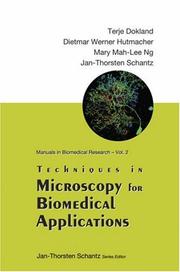 Cover of: Techniques in Microscopy for Biomedical Applications (Manuals I Nbiomedical Research)