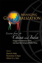 Cover of: Managing Globalisation: Lessons from China And India