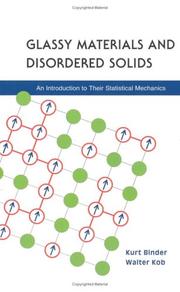 Cover of: Glassy Materials and Disordered Solids by Kurt Binder, Walter Kob