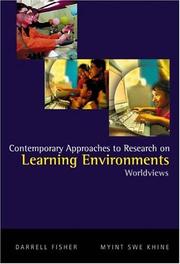 Cover of: Contemporary Approaches to Research on Learning Environments: Worldviews