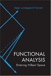 Cover of: Functional Analysis by Vagn Lundsgaard Hansen