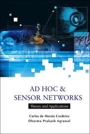 Cover of: Ad Hoc & Sensor Networks by Carlos De Morais Cordeiro, Dharma Prakash Agrawal, Carlos De Morais Cordeiro, Dharma Prakash Agrawal