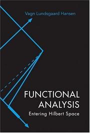 Cover of: Functional Analysis by Vagn Lundsgaard Hansen