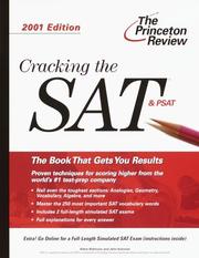 Cover of: Cracking the SAT, 2001 Edition (Cracking the Sat) by Adam Robinson, John Katzman