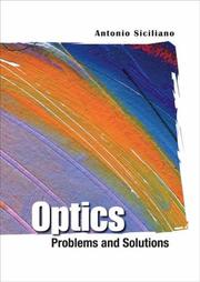 Cover of: Optics | Antonio Siciliano