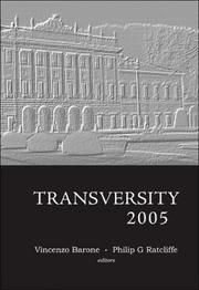 Cover of: Transversity 2005 by 