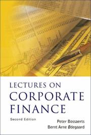 Lectures on Corporate Finance