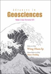 Cover of: Advances in Geosciences: Solar Terrestial