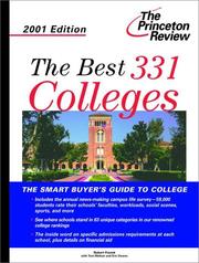 Cover of: Best 331 Colleges, 2001 Edition (Best Colleges, 2001) by Robert Franek