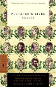Cover of: Plutarch's Lives Volume 1 (Modern Library Classics)