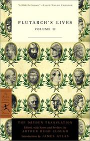 Cover of: Plutarch's Lives, Volume 2 (Modern Library Classics) by Plutarch