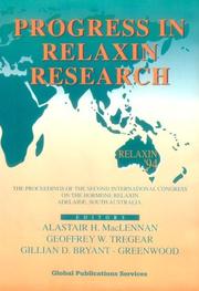 Cover of: Progress in Relaxin Research by Alastair H. Maclennan