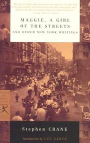 Cover of: Maggie, a girl of the streets, and other New York writings