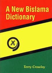 Cover of: A new Bislama dictionary by Terry Crowley