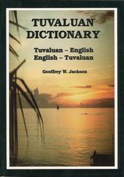 Tuvaluan dictionary by Geoffrey W. Jackson