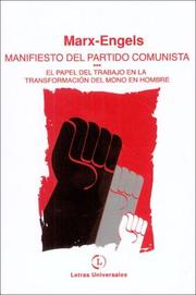 Cover of: Manifiesto del Partido Comunista by Friedrich Engels, Karl Marx