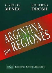 Cover of: ARGENTINA POR REGIONES
